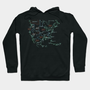 North American Habitable Zones Map Hoodie